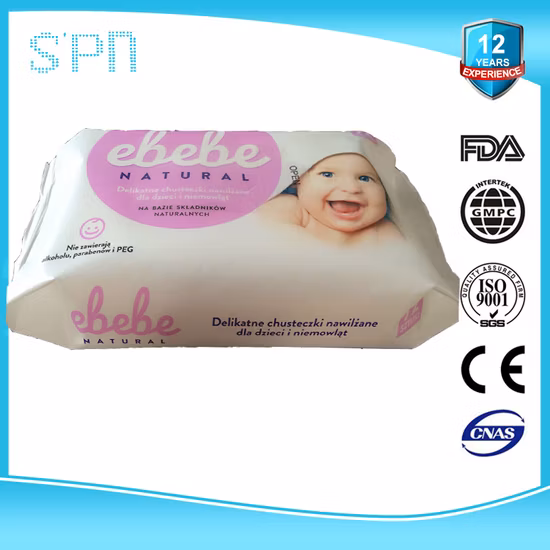 특수 부직포 최고의 품질 여행 팩 Doypack 소독 소프트 습식 비 알코올 여행 팩 Spunlace 부직포 아기 물티슈