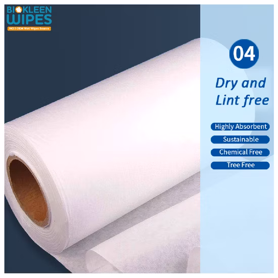 화장실 플러시 청소 물티슈 조직 습식 건식 및 습식 사용